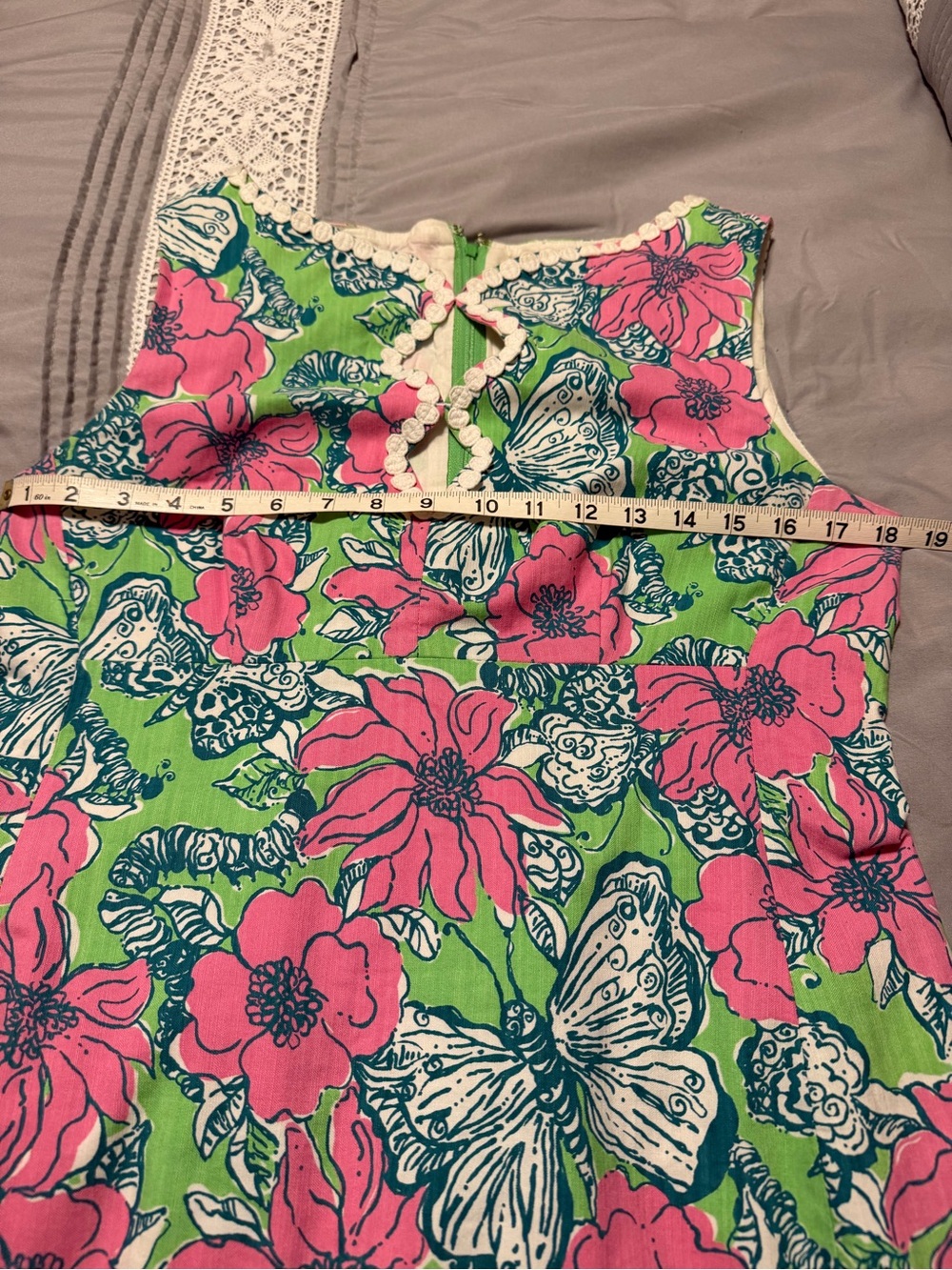 Lilly Pulitzer Pink, Green & Teal Floral Shift Dress - Picture 5 of 5